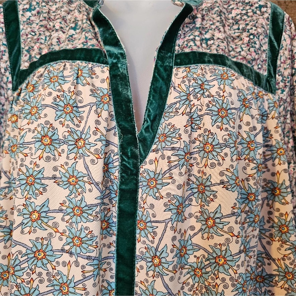 Entro women's cottage boho floral paisley slip dress size Large - Picture 4 of 13